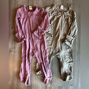 Baby Sleepers - Purple and Beige